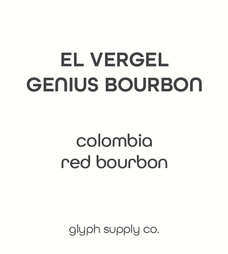 *Filter - El Vergel Genius Bourbon Colombia